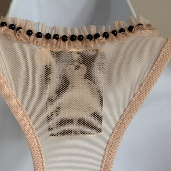 EUC Twelve by Twelve Los Angeles Long, Sheer, Fairycore Beaded Tank - Size Small - Picture 6 of 9